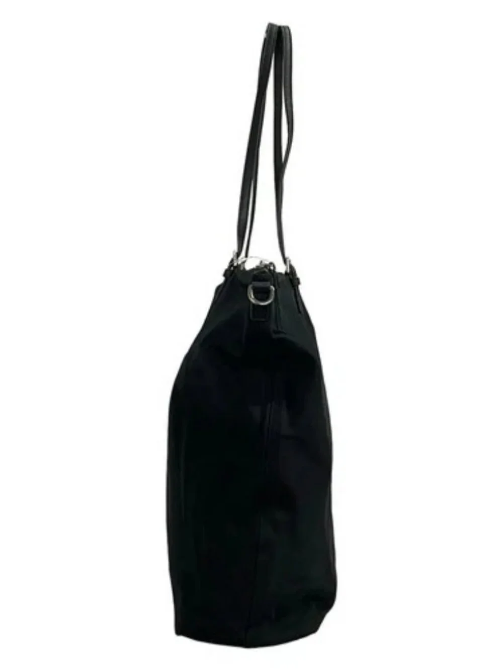 TORY BURCH Black Nylon Leather Shoulder Bag